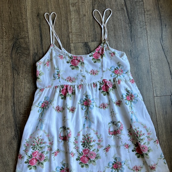 Victoria's Secret Floral Nightgown - White and Pink - Picture 2 of 7